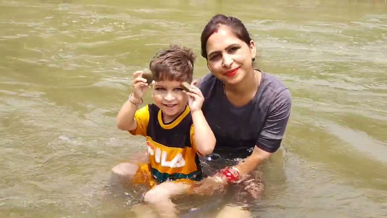 Sinoor Saini's Fun Picnic Party at Ganga River | 🌞🍃🌞🍃Jula Jhule & Unlimited Joy!🌞🍃🌞🍃