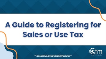 A Guide to Registering for Sales and Use tax