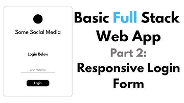 Basic Responsive Social Media WebApp | Part 2: Responsive Login Form