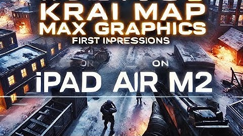 CODM Krai Map Max Graphics Gameplay | First Impressions on iPad Air M2"