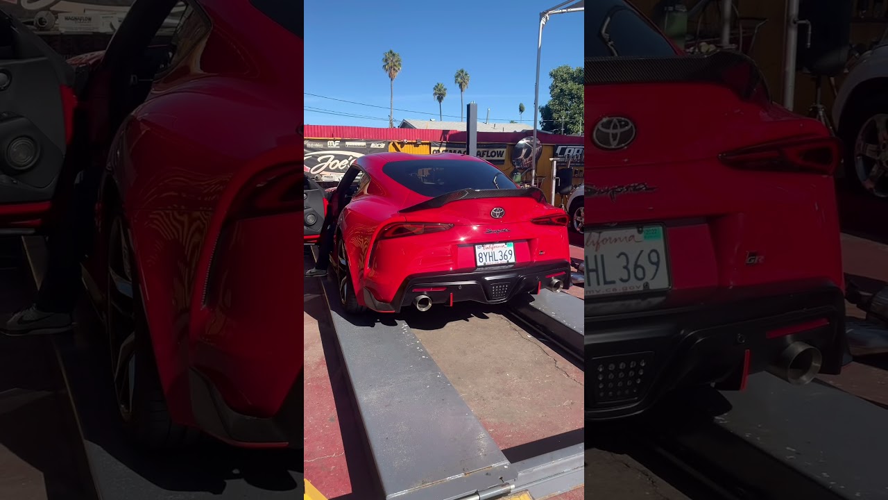 2022 Toyota Supra GR  Muffler delete