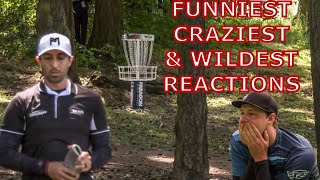 FUNNIEST, CRAZIEST, AND WILDEST REACTIONS TO MISSED PUTTS AND BAD DRIVES - DISC GOLF COMPILATION