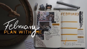 Plan with me February 2021 BULLET JOURNAL Set up