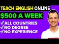 Online English Teaching Jobs: Teach English Online & Make $500/Week