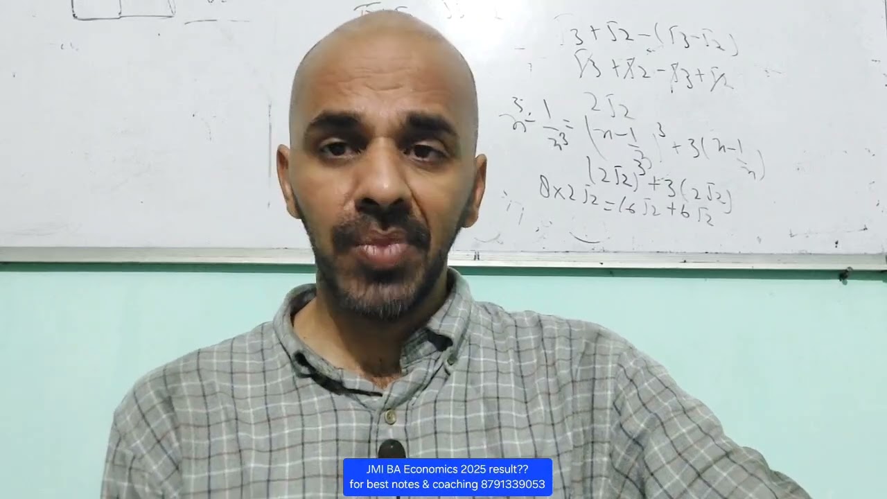 JMI BA Economics 2025 result I Jamia ba economics result 2025