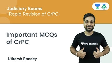 Important MCQs of CrPC | Rapid Revision of CrPC | Utkarsh Pandey