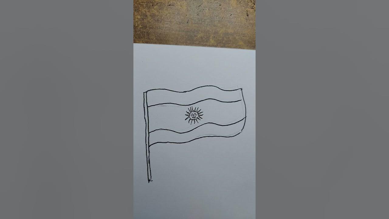 Dibujando bandera Argentina 🇦🇷🧉