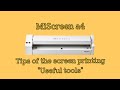 Digital Screen Maker【#MiScreen a4】Tips of the screen printing "Useful tools"〈RISO〉