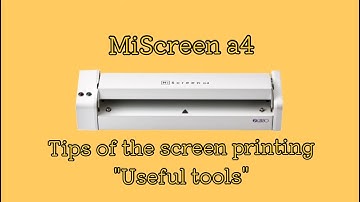 Digital Screen Maker【#MiScreen a4】Tips of the screen printing "Useful tools"〈RISO〉