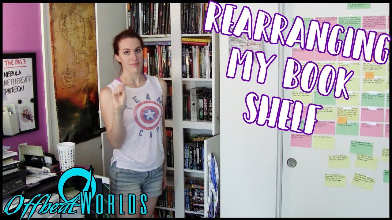 Rearranging My Bookshelf - YouTube
