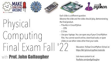 Physical Computing Final Solutions Video Fall 2022