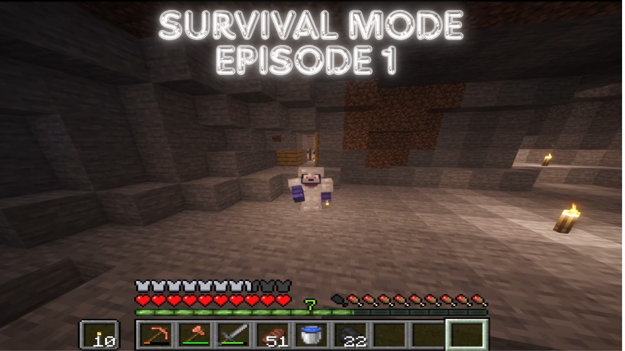 Playing in my survival minecraft world! (episode 1) - YouTube
