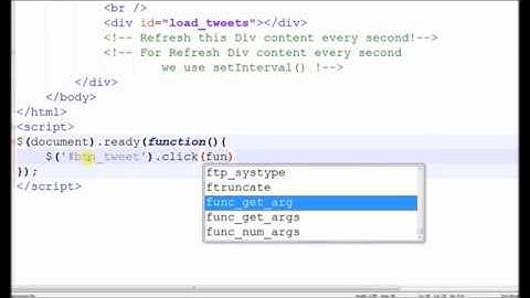 Auto Refresh Div Content Using jQuery and AJAX   YouTube