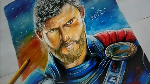Drawing Thor (Chris Hemsworth) Thor Ragnarok Time Lapse
