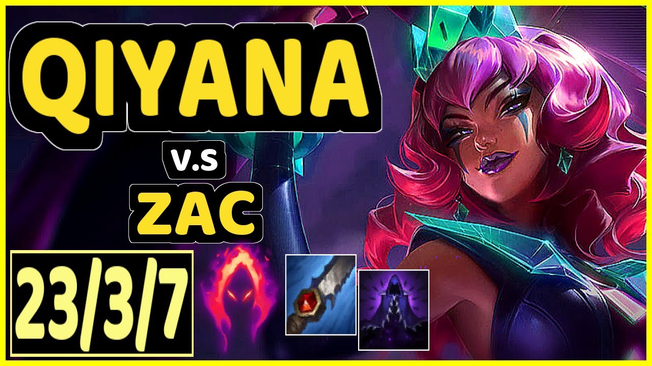 SELFMADE (QIYANA) vs ZAC - 23/3/7 KDA JUNGLE CHALLENGER GAMEPLAY - EUW