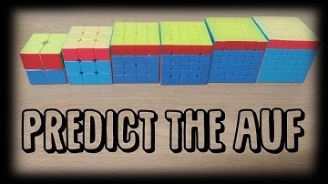 How To Predict The AUF For Any Cube ( Adjusting The U Face )
