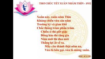 Thơ Chúc Tết Xuân Nhâm Thìn - Năm 1952 của Bác Hồ