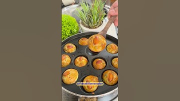 Veggie Appe in the Paniyaram Pan😋 सूजी और हरी सब्ज़ियों से बना हेल्दी नास्ता #shorts #trending #appe