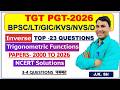 TGT PGT LT DSSSB KVS NVS  MATHEMATICS