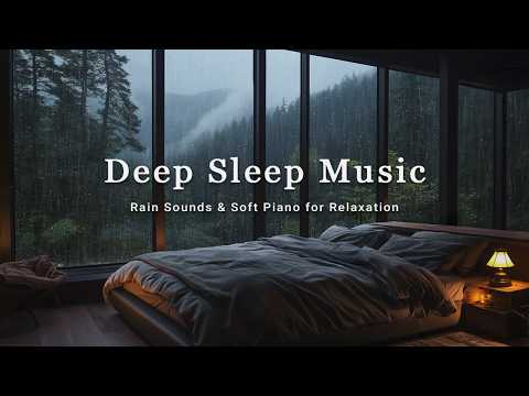 Relaxing Music + Rain Sound for Stress and Anxiety – Soothing Piano with Rain Sounds for Deep Sleep