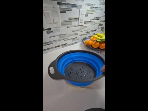 Collapsible Colanders - Pop Open, Fold Flat