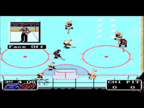 NHLPA Hockey '93 SNES Gameplay HD