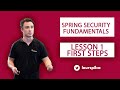 Spring security fundamentals  lesson 1  first steps