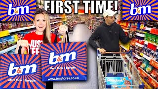 FIRST TIME shopping at B&M! Super CHEAP discount store! 🛒