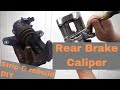 Rear Brake Caliper Strip and Rebuild: fixing a sticking piston on  VW, Audi, Seat & Skoda's