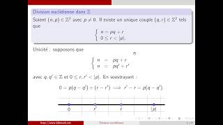 Division Euclidienne