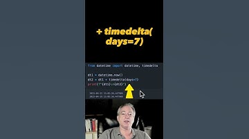 Add N days to Python datetime #python #shorts