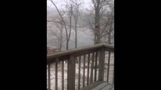 Ice fog in KY (Herrington lake)