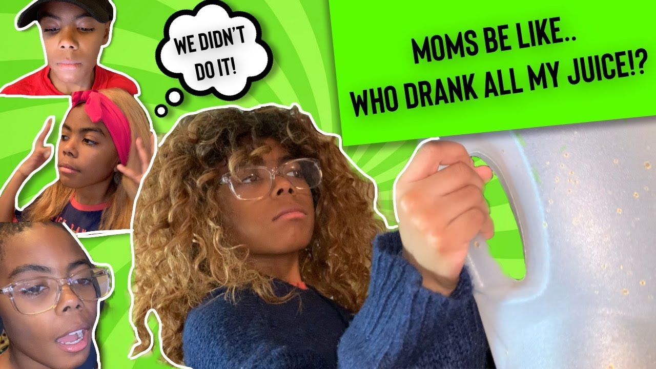 MOMS BE LIKE...  WHO DRANK ALL MY JUICE? (FUNNY KIDS SKIT)  | THE EHREN SHOW