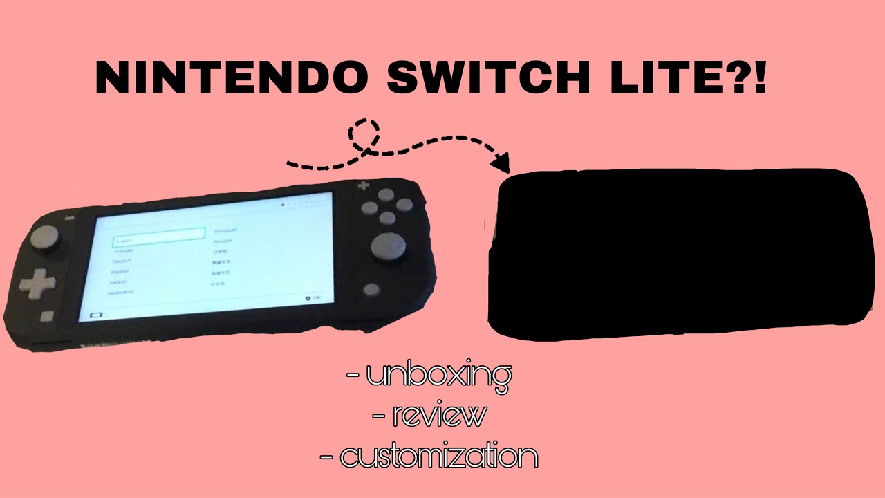 Unboxing, Reviewing and Customizing my NEW NINTENDO SWITCH LITE! - YouTube