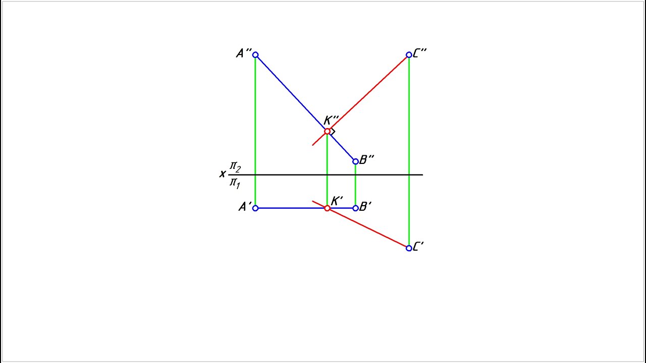Перпендикуляр к прямой - YouTube