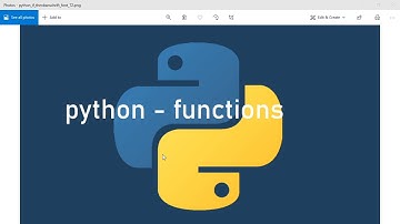 Python Lesson #7 - functions