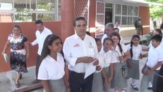 INAUGURACIÓN DE LA TELESECUNDARIA DE CENOBIO MORENO