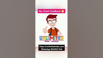Unlimited Webs Server Feedback 😁 #tamil #unlimitedwebs #webhosting #resellerhosting #server #vps #h