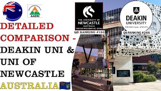 Detailed Comparison  Deakin Uni & Uni of Newcastle Australia