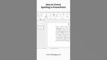 How to Check Spelling in PowerPoint #shorts