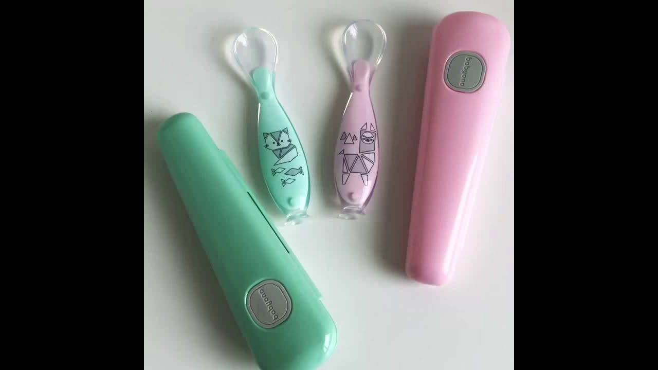 Обзор детской ложки с присоской для кормления, Babyono 1461 Розовый