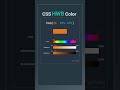 CSS HWB color