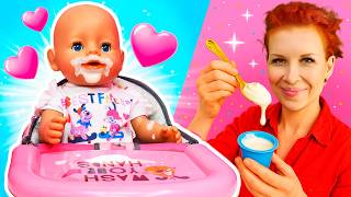 Ein Beerenjoghurt für Emily 🍒 Baby Born mit Lena