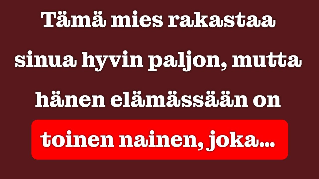 Tämä mies rakastaa sinua syvästi, mutta hänen elämässään on toinen nainen… | Carl Jung