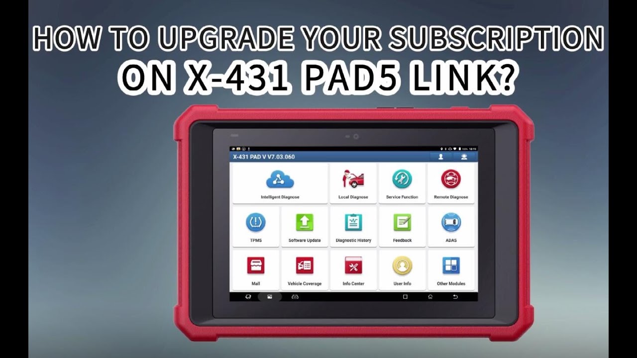 How to Upgrade Subscription for Launch X431 PAD V Elite? -launchx431.fr