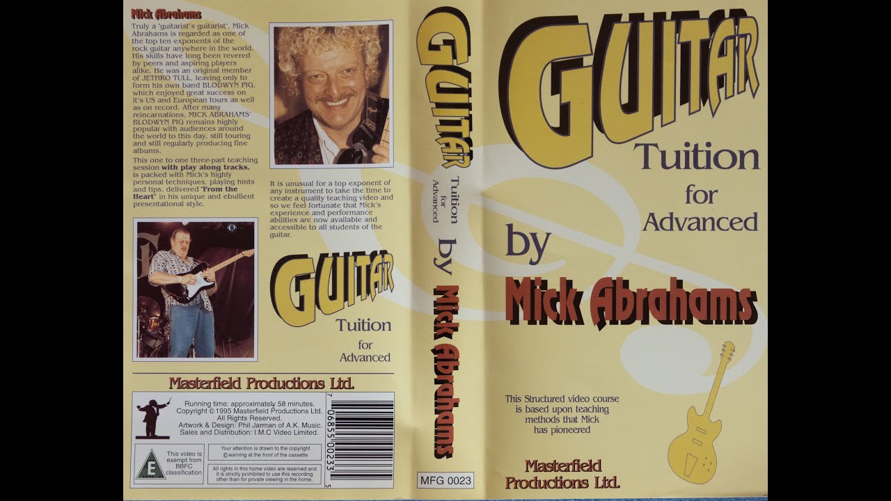 Mick Abrahams - Guitar Tuition Part 2 - 1995 - YouTube