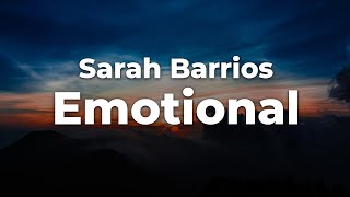 Sarah Barrios - Emotional (Letra\/Lyrics) | Official Music Video