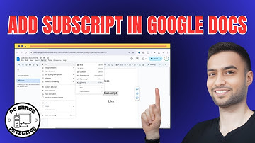 How to Add a Subscript in Google Docs