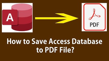 Access DB to PDF Format | Saving Way|