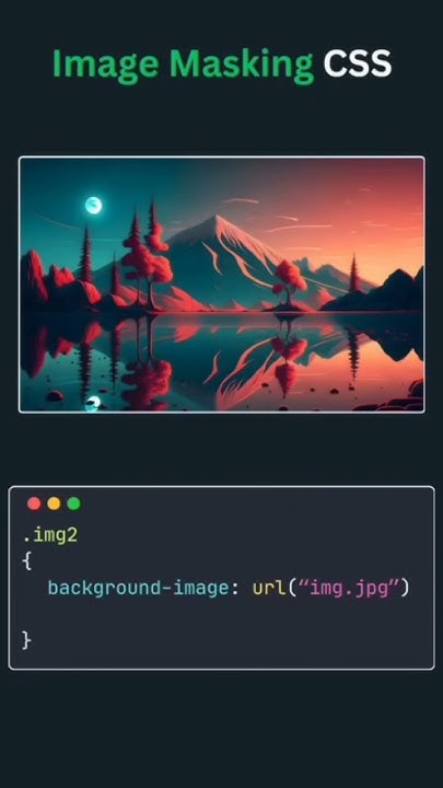 تعديل الصور بشكل مميز للموقع فى لغة Css | image masking Css #coding ...